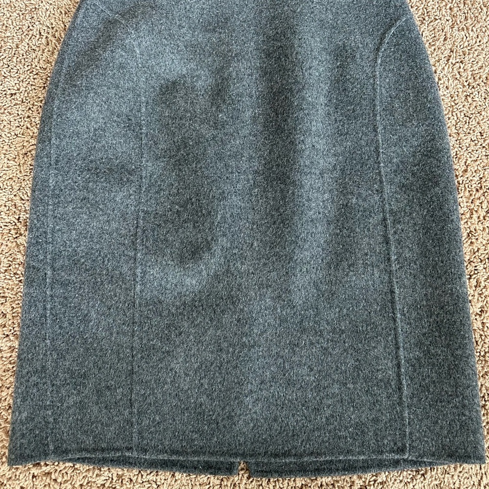 Talbots Petites Gray Women's Pencil Wool Skirt Size 6P